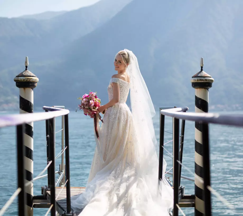Destination wedding at Lake Como, wedding produced by Leslie Mastin Events