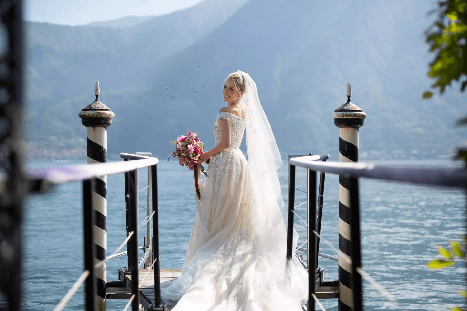 Destination wedding at Lake Como, Italy. Wedding by Leslie Mastin Events.